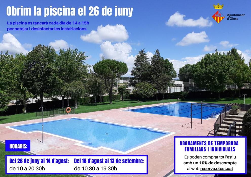 Obertura de les Piscines Municipals d'Olost